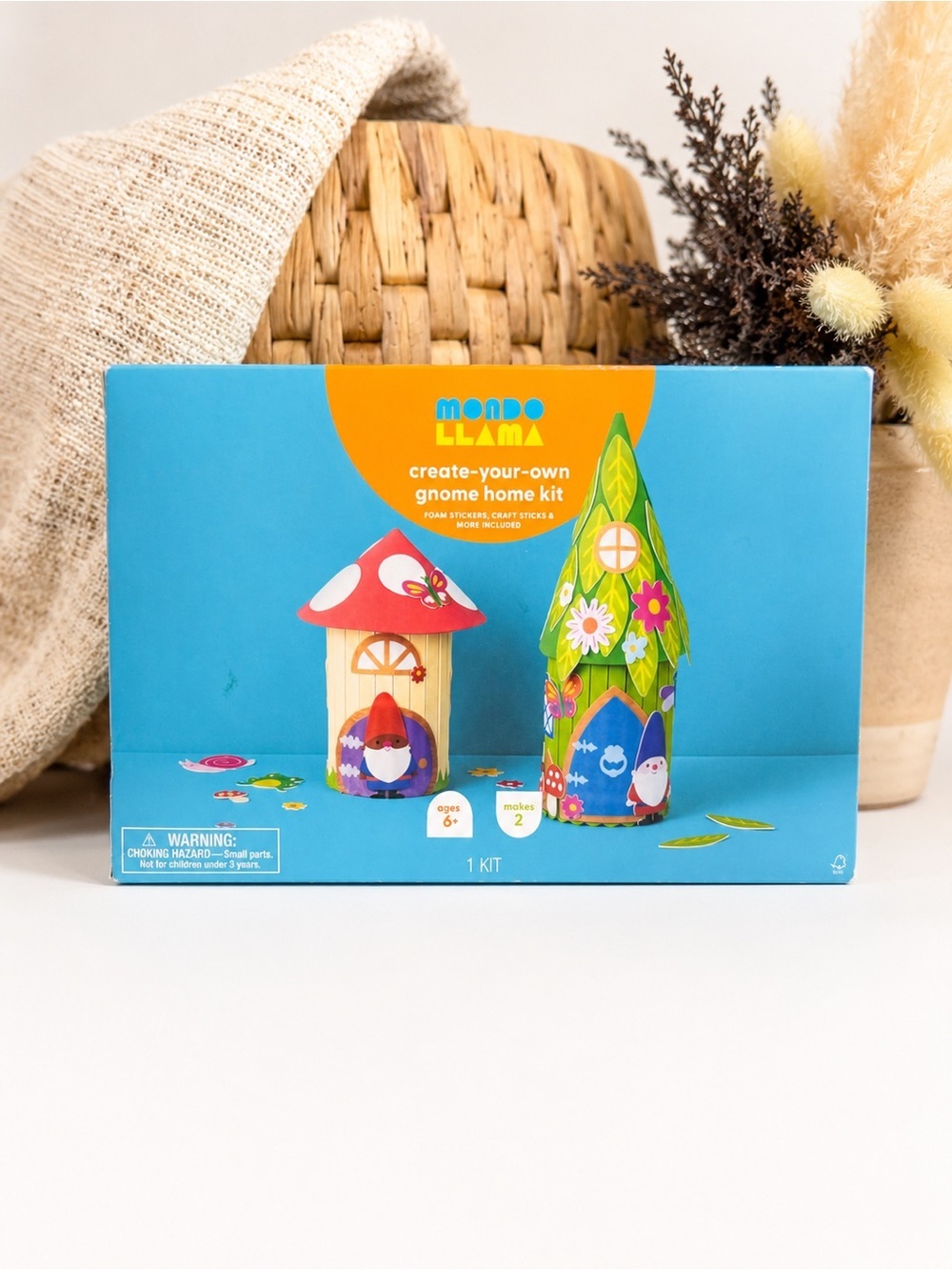 New Mondo Llama Kids Create-Your-Own Gnome Home Kit - Ages 6+